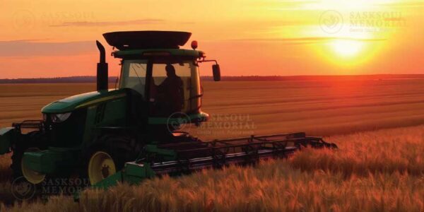 Sunset Tractor Field